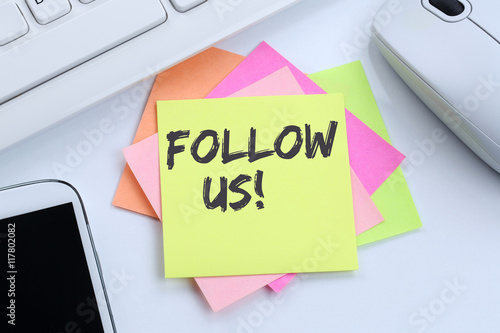 Follow us follower followers fans likes social networking media