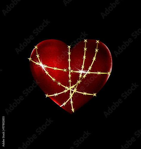 locked solid heart