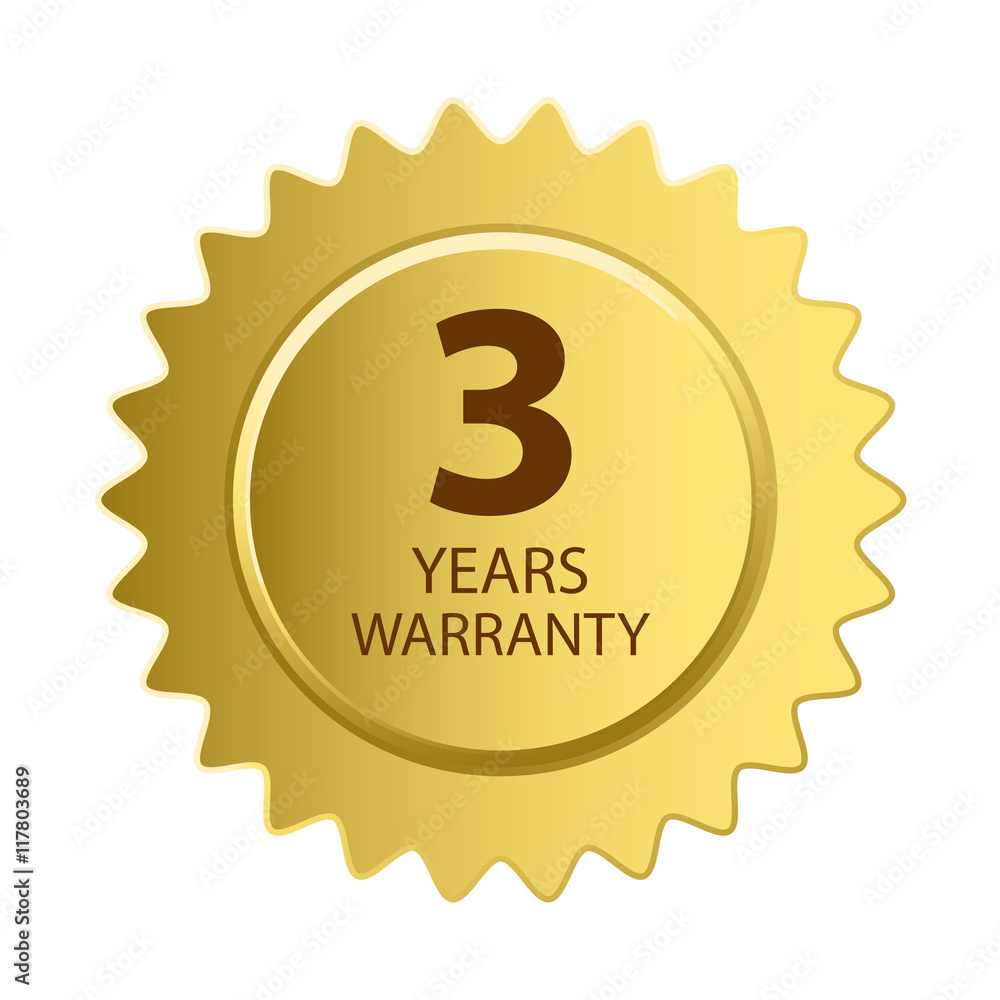 Warranty Icon. 3 Years Warranty Gold Label. Warranty Icon. 3 Years Warranty Gold Label.