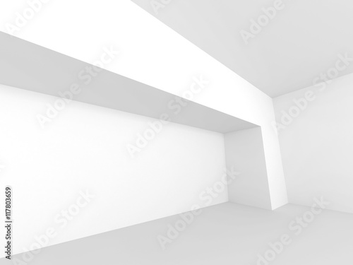 Abstract Horizontal Minimalistic Architecture Design. Empty Room