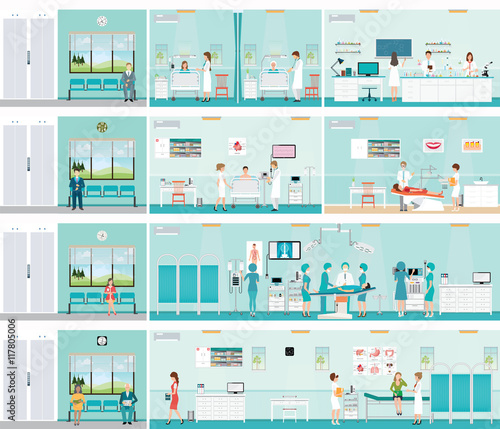Patient And Doctor in hospital.