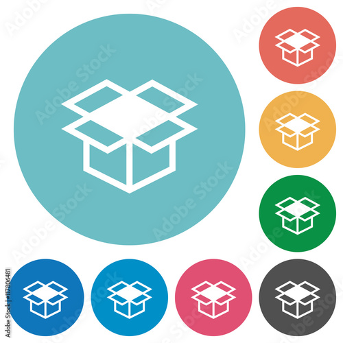 Obraz w ramie Flat open box icons