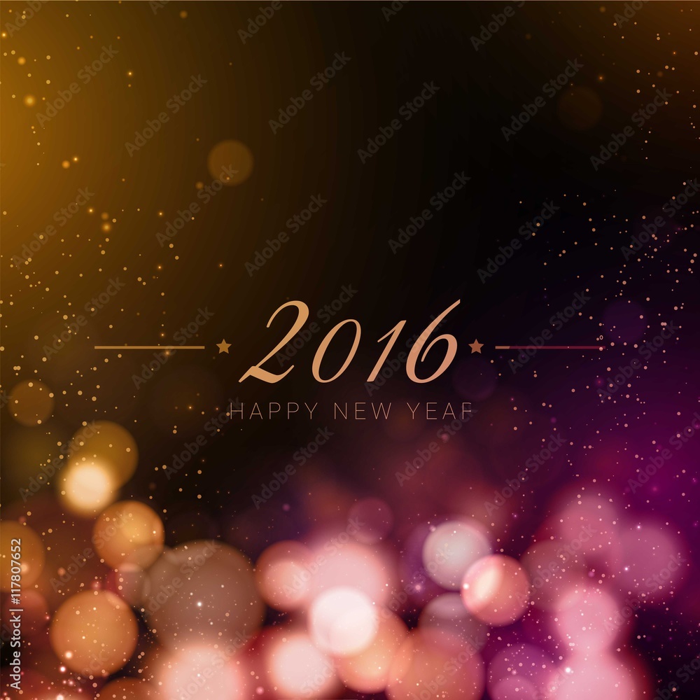 New year 2016 bokeh background New year 2016 bokeh background