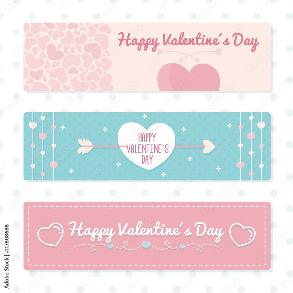 Nice Valentines day banners
