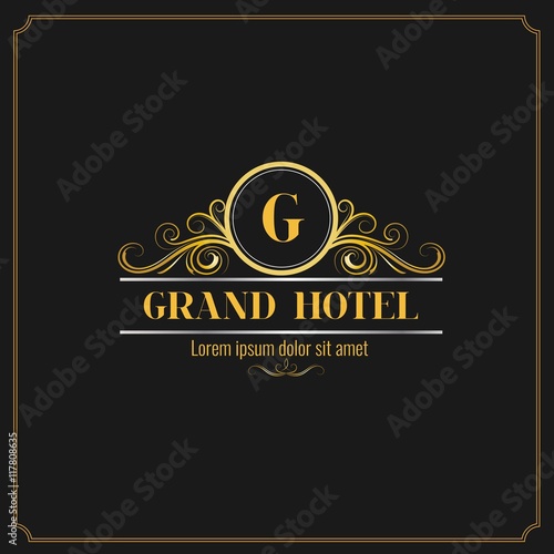 Elegant and luxury hotel logo