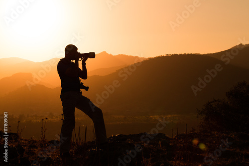 Photographer silhouette