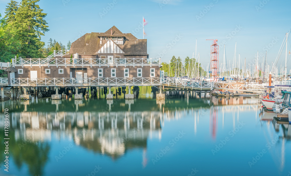 Vancouver BC, Bootshafen im Stanley Park