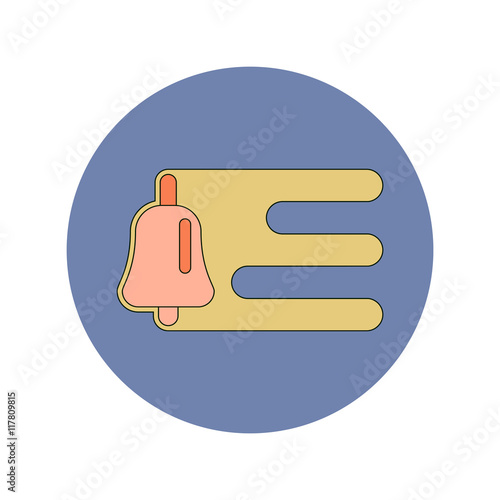 Back to School and Education Vector Flat Design bell