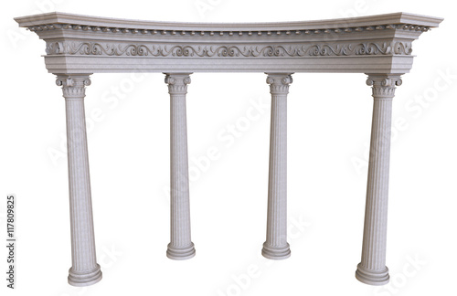 Stone colonnade