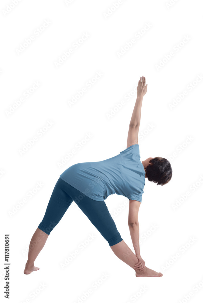 Asian pregnant mother doing yoga Asian pregnant mother doing yoga