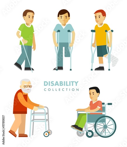 Disability people set