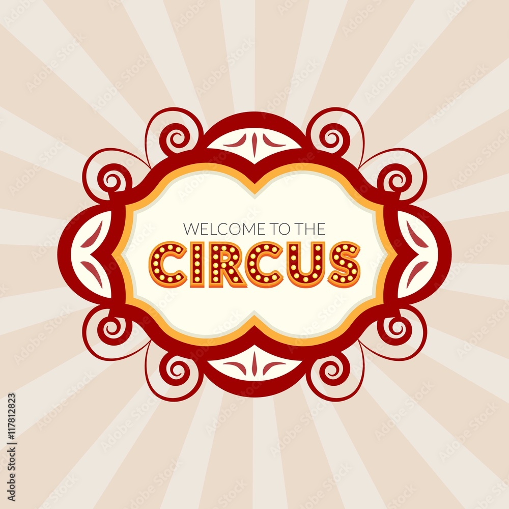 Welcome to circus background