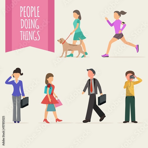 People doing things 