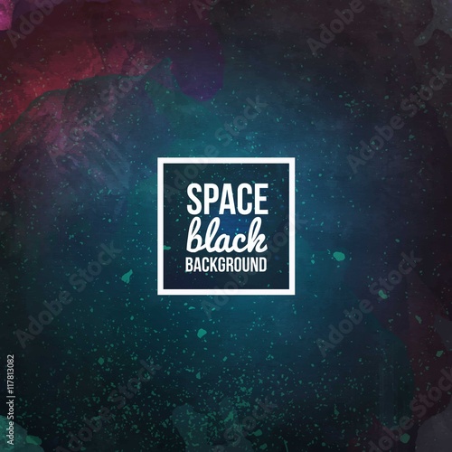 Watercolor space background