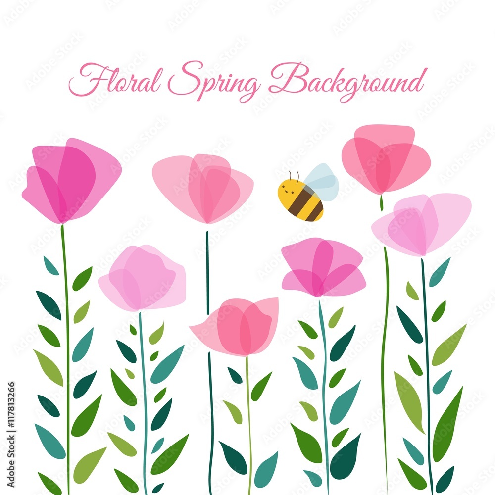 Cute floral spring background Cute floral spring background