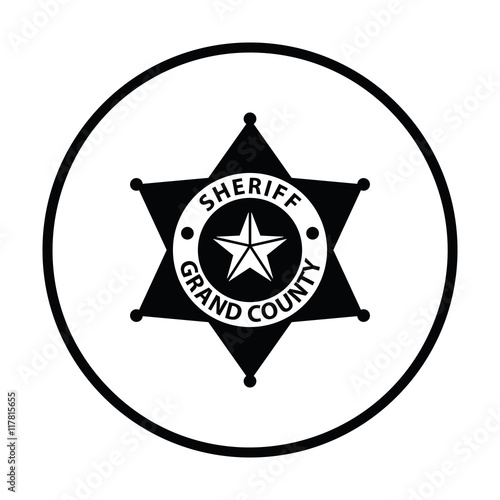 Sheriff badge icon