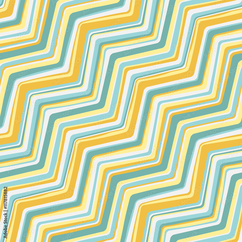 Colored zigzag lines