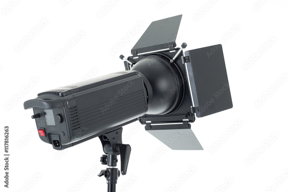 Studio light isolated with white background. Studio light isolated with white background.