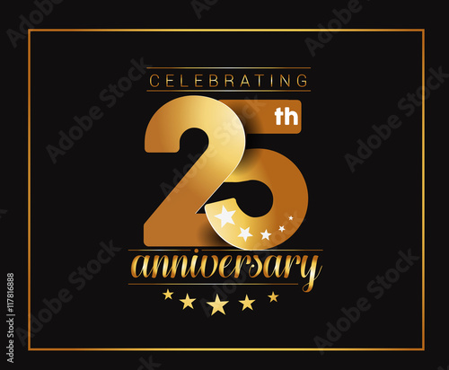 25th Years Anniversary Celebration Design.