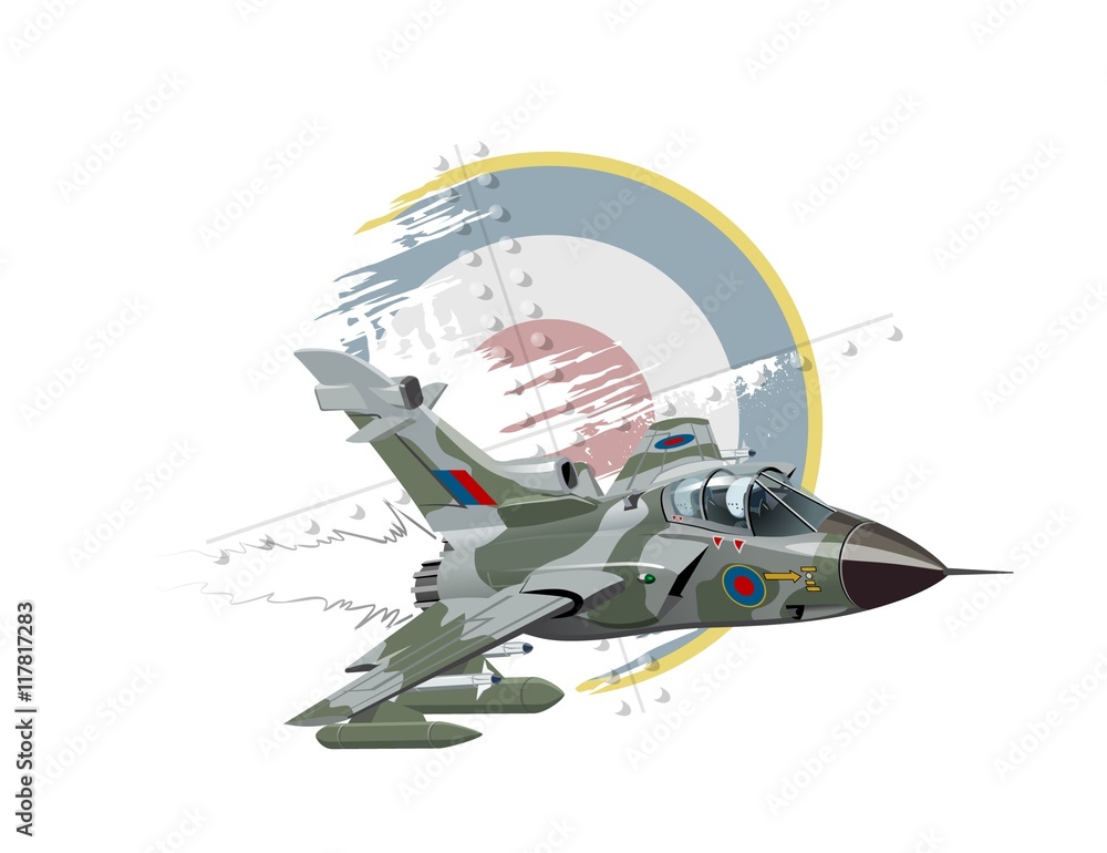 Vector Cartoon Fighter Plane. Available AI vector format separated by ...