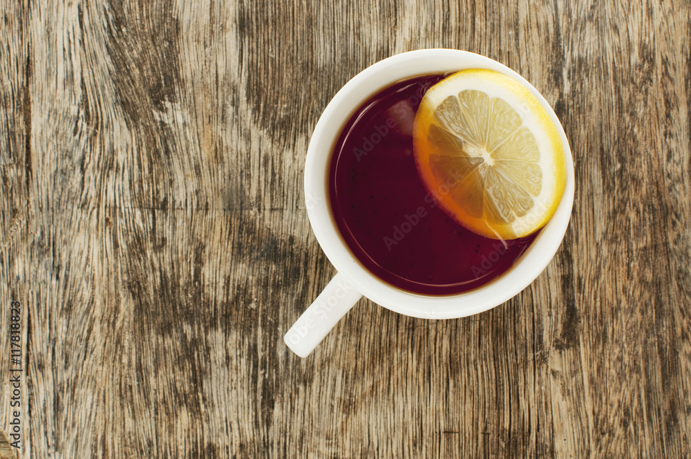 cup of hot lemon tea cup of hot lemon tea