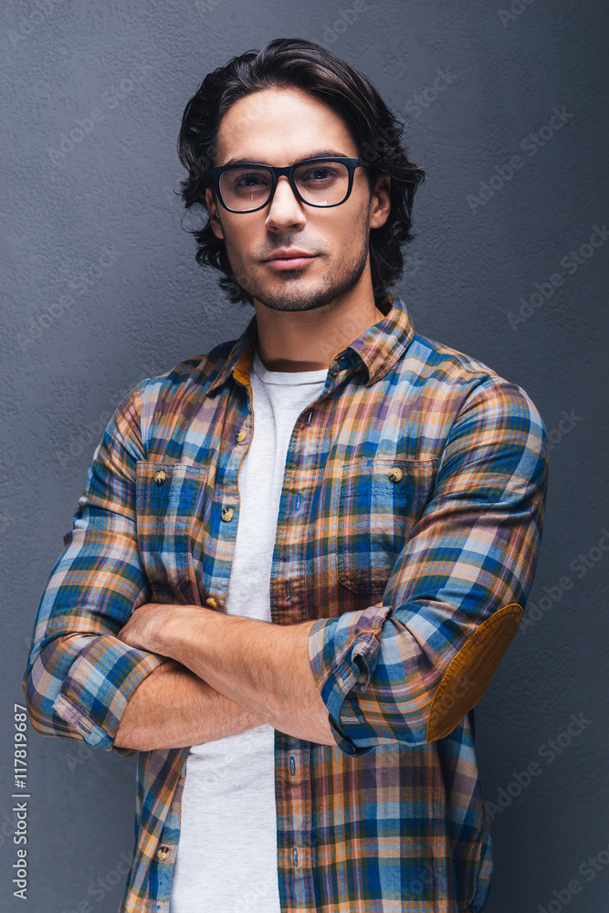 Confident young man. Confident young man.