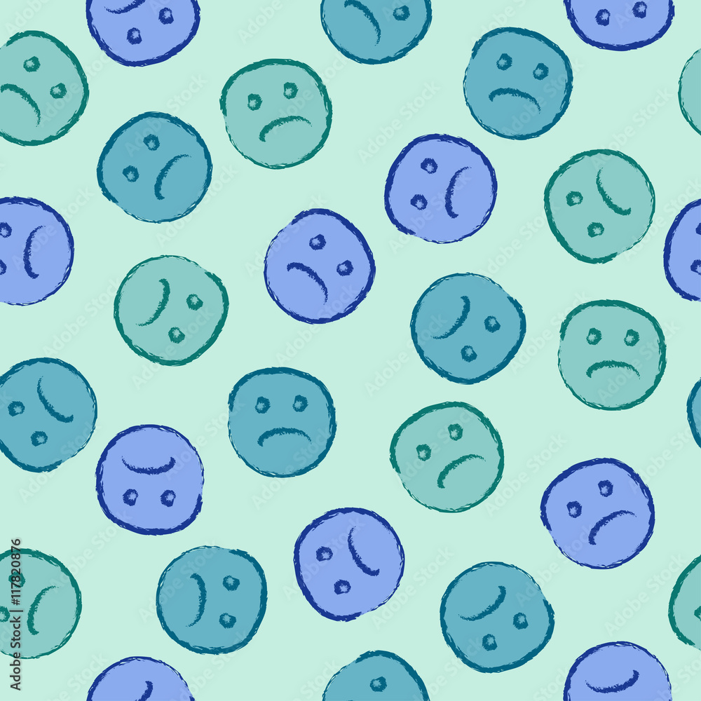 Sad face pattern Sad face pattern