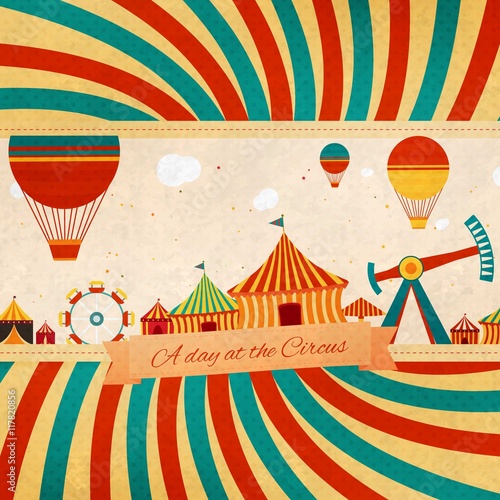 A day at the circus in vintage style