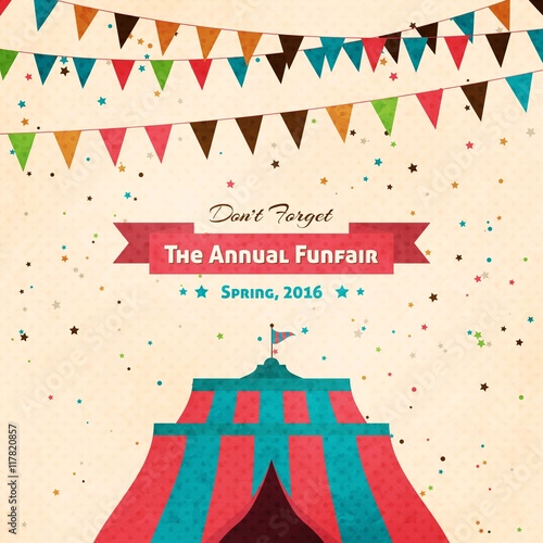 Vintage funfair background