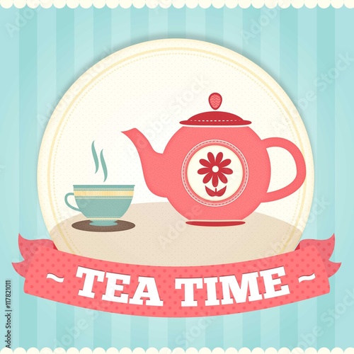 Pretty tea time background