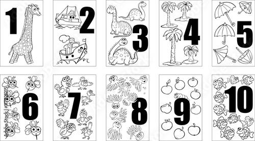 Cards for kids learning account, black