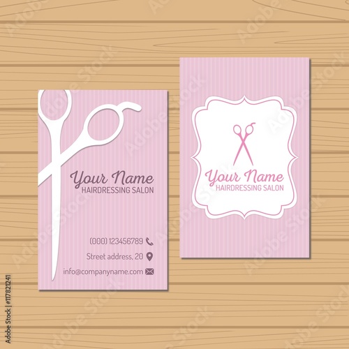 Hairdressing Salon Visit Card