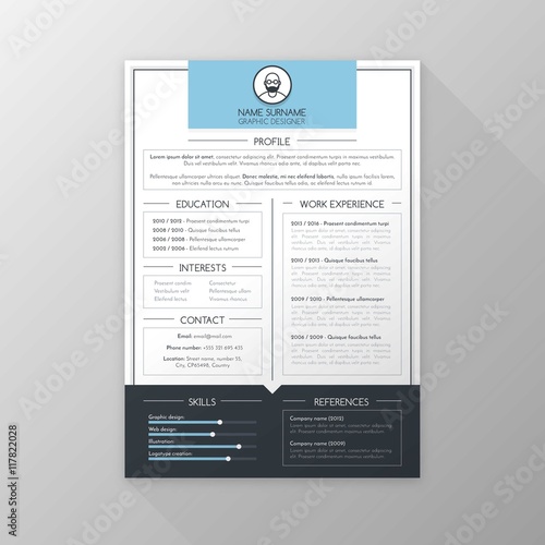 Graphic designer resume template