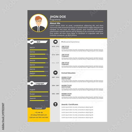 Programmer resume template