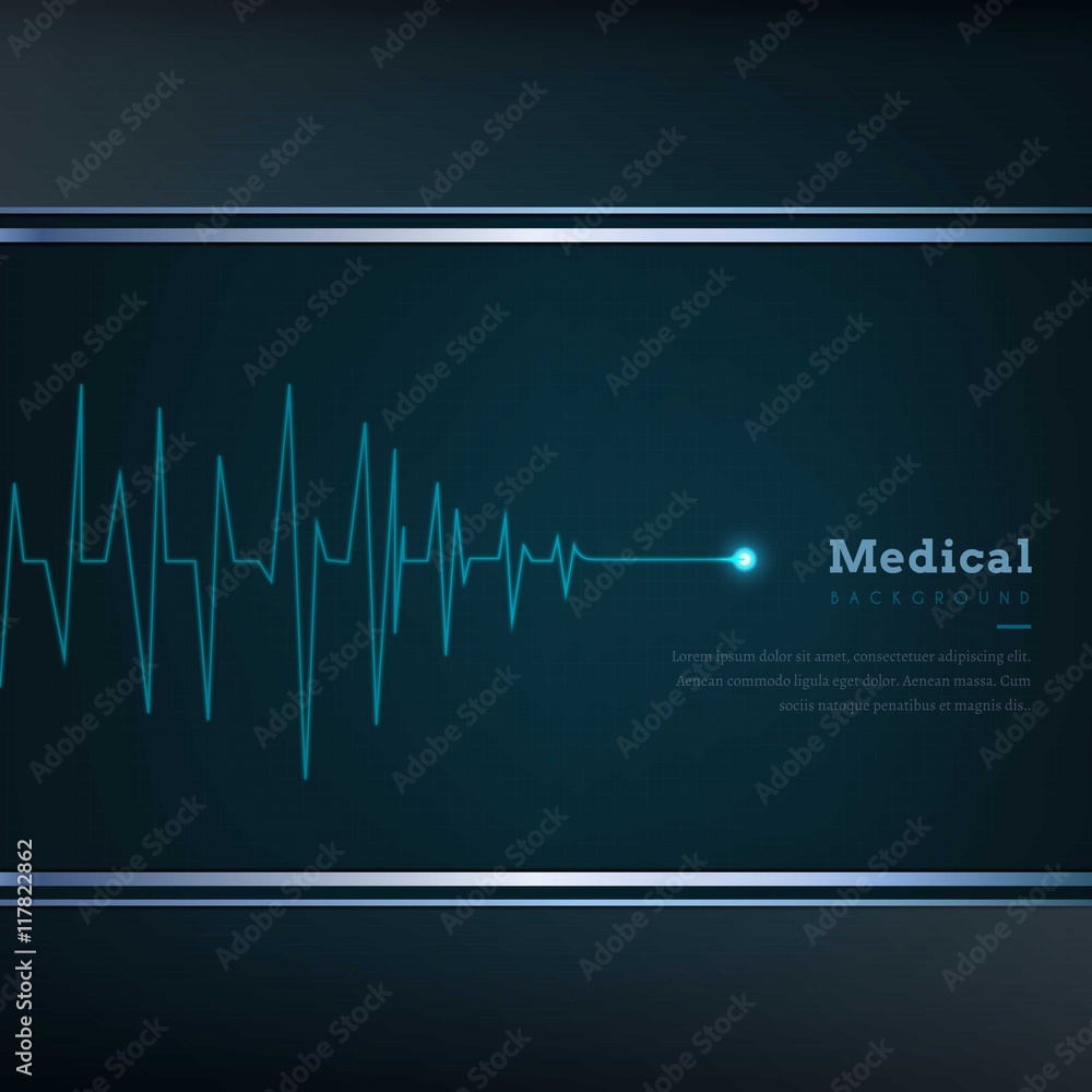 Medical Cardiogram Background