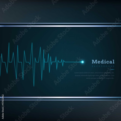 Medical Cardiogram Background