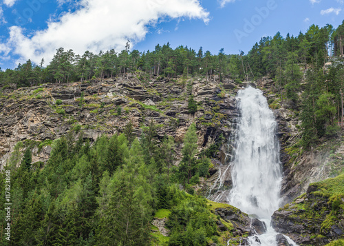 Stuibenfall waterfall in Otztal, Austria