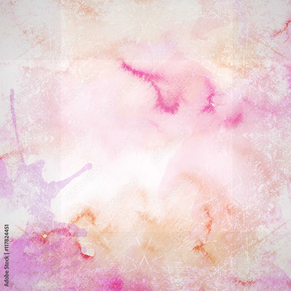 Fototapeta premium Pink watercolor grunge background