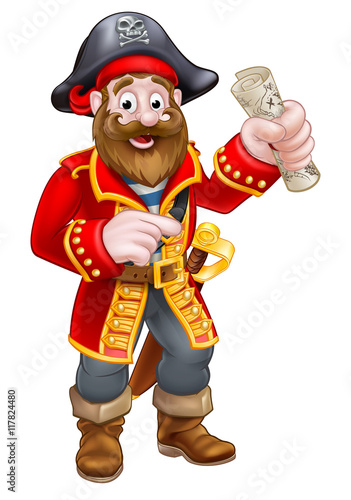 Cartoon Pirate Captain