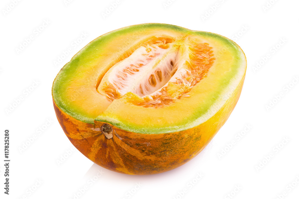 honeydew melon on white background honeydew melon on white background