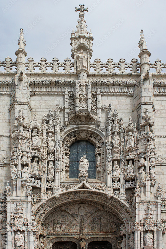 Eingangs-Portal am Mosteiro dos Jerónimos, Lissabon
