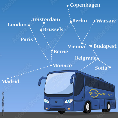 Tourist Bus Banner