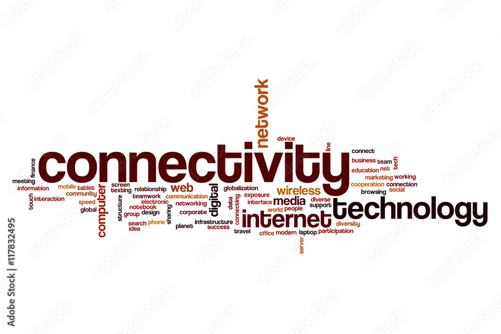 Connectivity word cloud concept Connectivity word cloud concept