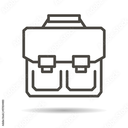 schoolbag flat icon
