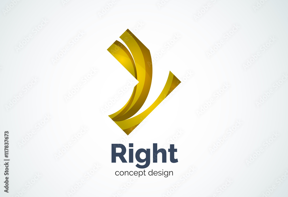 Abstract business company arrow logo template, direct concept Abstract business company arrow logo template, direct concept