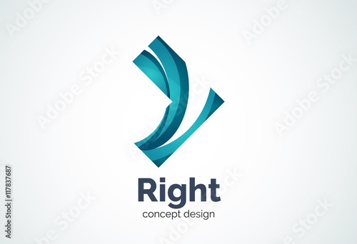 Abstract business company arrow logo template, direct concept Free Download Abstract business company arrow logo template, direct concept - GFXLoad