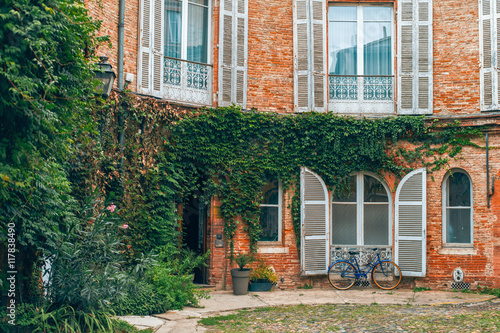 View on buildings in Toulouse, France