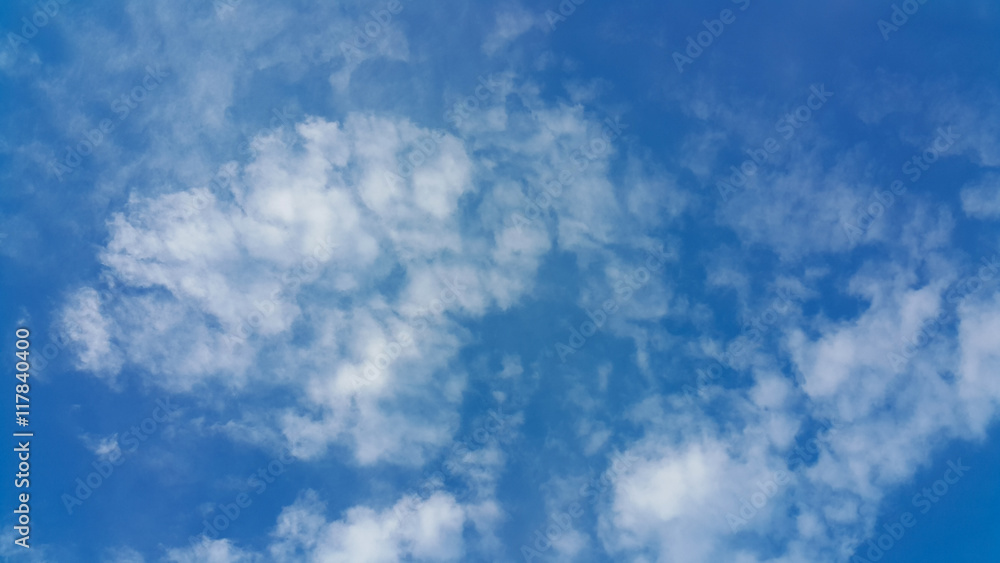 Obraz premium Blue sky with cloud.