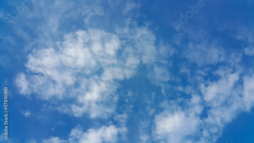 Blue sky with cloud.