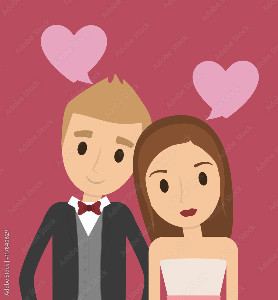 couple cartoon heart girl boy man woman wedding marriage icon. Colorfull and flat illustration. Vector graphic couple cartoon heart girl boy man woman wedding marriage icon. Colorfull and flat illustration. Vector graphic